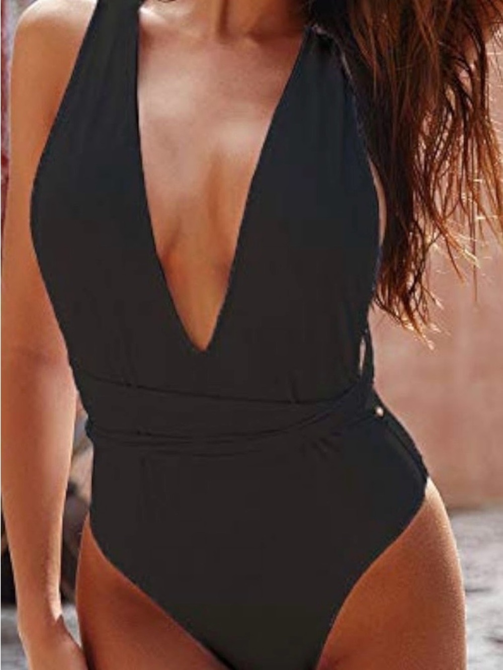 Natsuki Backless One Piece Swimsuit - Size L